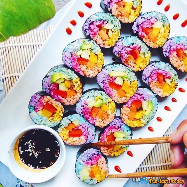 Rainbow Sushi: New Internet Trend That Is Worth To Try