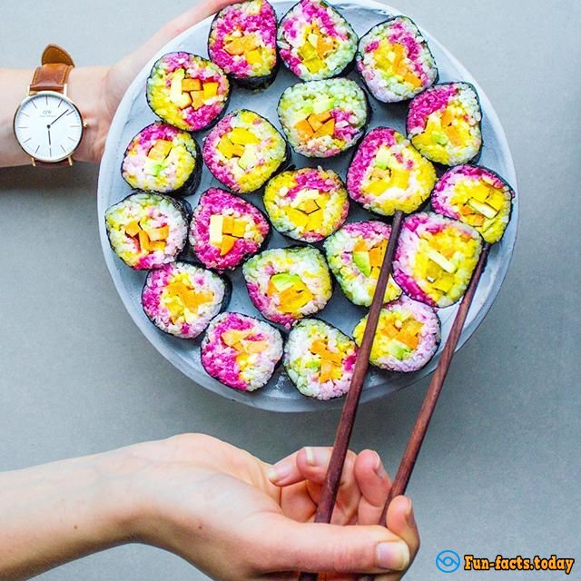 Rainbow Sushi: New Internet Trend That Is Worth To Try