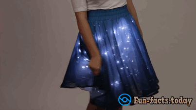 Skirt with LED Solar System Became a Real Sensation on the Internet