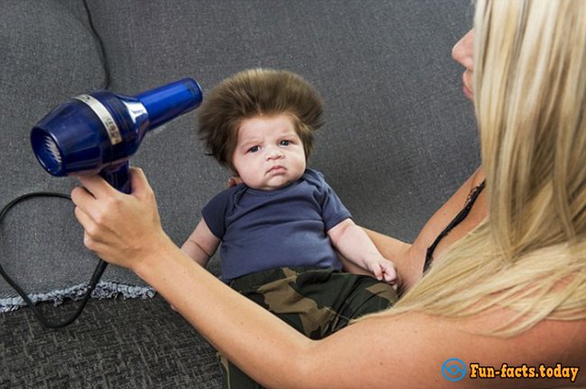 2-Month Kid Became A Sensation Of Network With His Mad Hair