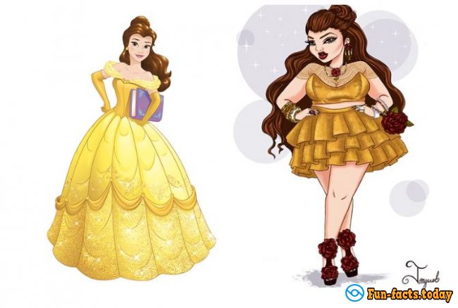 More And More Beauty: Artist Add Extra Weight To Disney Princesses